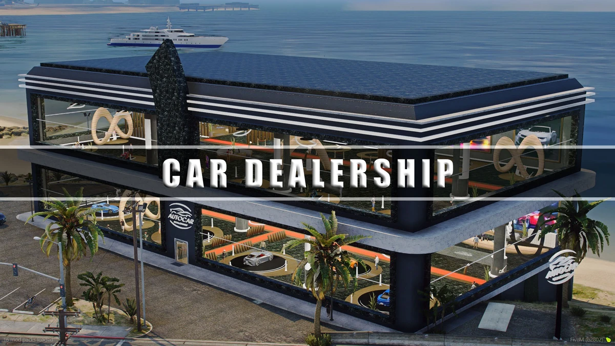 AUTO CAR DEALERSHIP – Fully Open Source | FiveM Luxury Dealership MLO